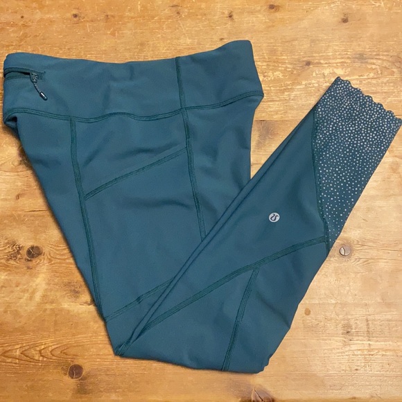 Lululemon Tight Stuff Tight II Deep Green Sz 6 - Picture 6 of 8